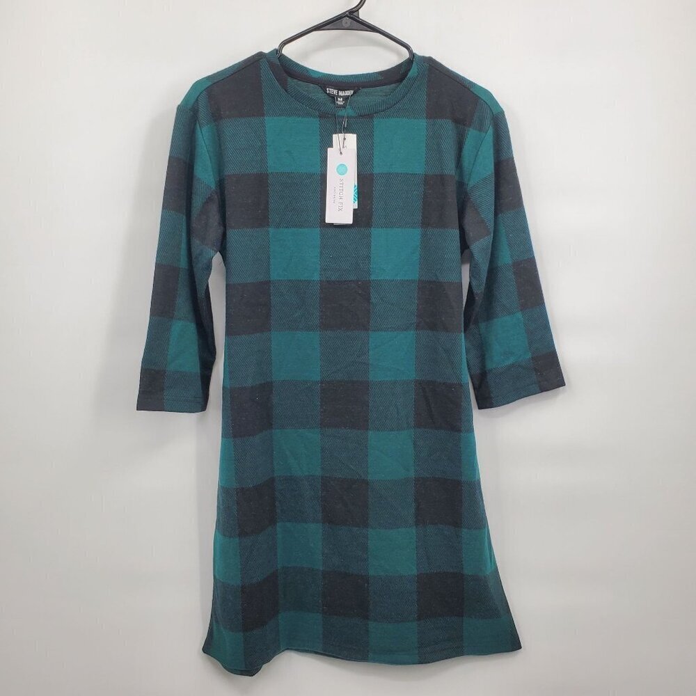 Steve Madden Fatuma Tie Front Detail Dress Mini Women Size Medium NWT Green
